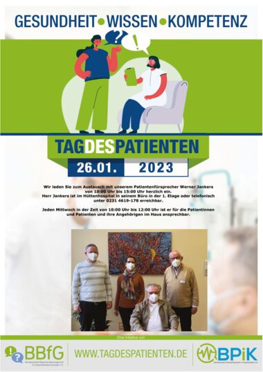 Plakat: Tag des Patienten am 26.01.2023